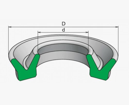 Манжета гидравлическая фторопластовая 52*36 ГОСТ 14896-84