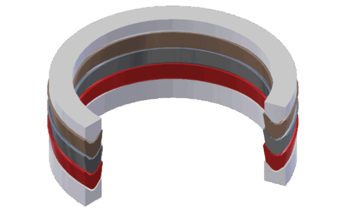 Кольцо опорное КО 125*145 ГОСТ 22707-77полиуретан