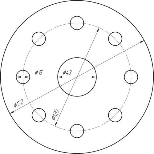 Деталь по чертежу АОУТ-029893 / Техническая пластина ТМКЩ-С 20мм ГОСТ 7338-90