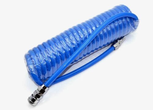 Пневмотрубка спиральная полиуретановая PU95 10х6.5 мм L 6 м (10 атм, голубая) УРТ