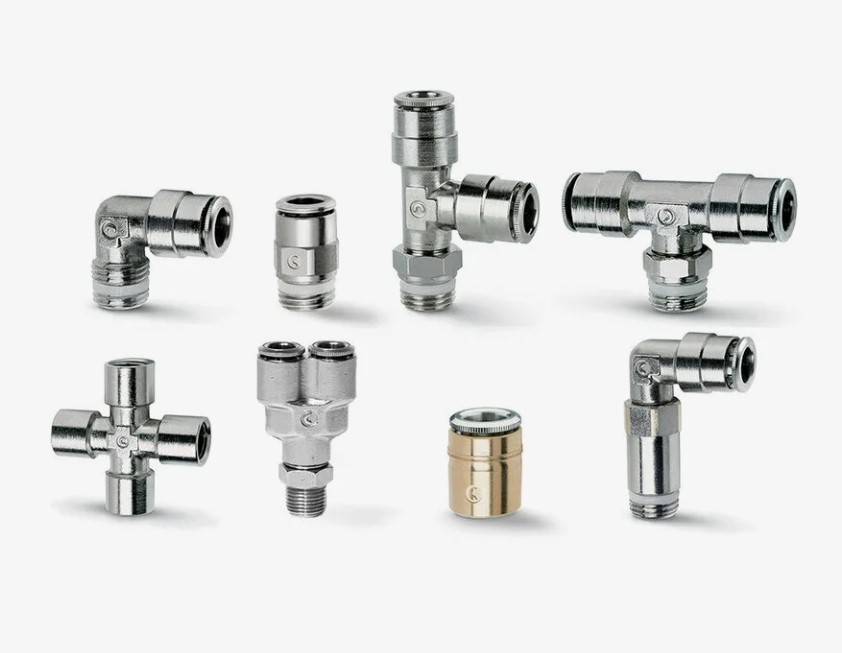 Фитинг тройник вертикальный модель С9422 6-М12Х1.5 Камоцци (Camozzi)